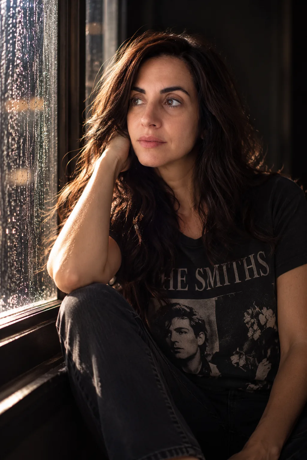 Retrato de Ana Escobar junto a la ventana